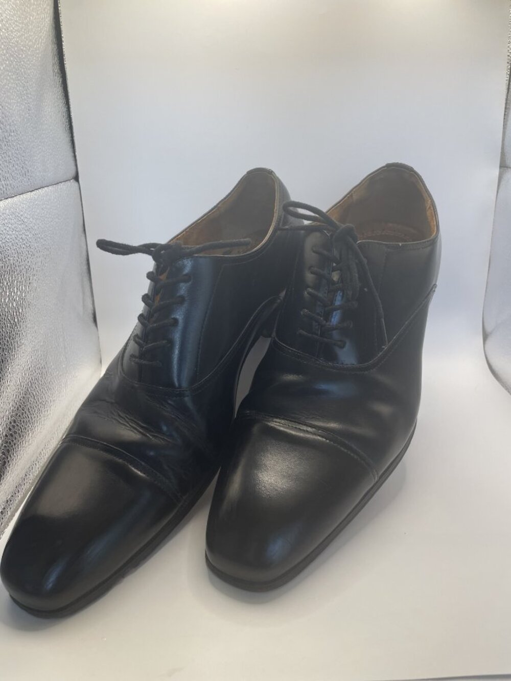 Florsheim Francisco Cap Toe Oxfords Men's 12 Lace Up Shoes Black #11528-001